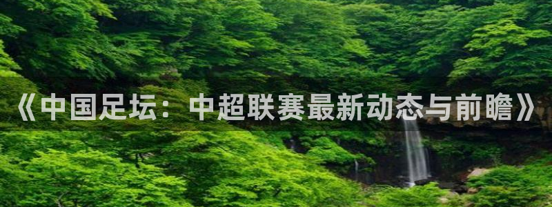 《中国足坛：中超联赛最新动态与前瞻》