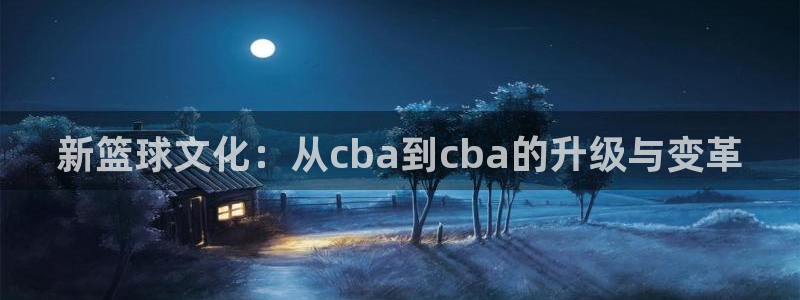 新篮球文化：从cba到cba的升级与变革
