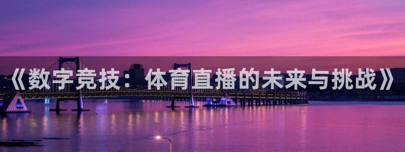《数字竞技：体育直播的未来与挑战》